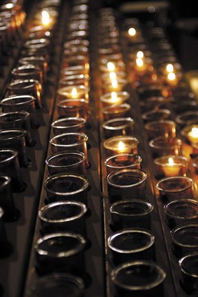 Framed Church Candles Print