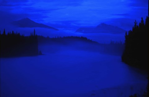 Framed Blue Fog Print