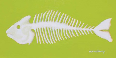 Framed Fish Bones Print