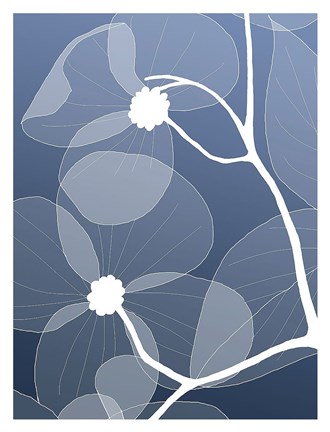 Framed Floral Silhouette 2 Print