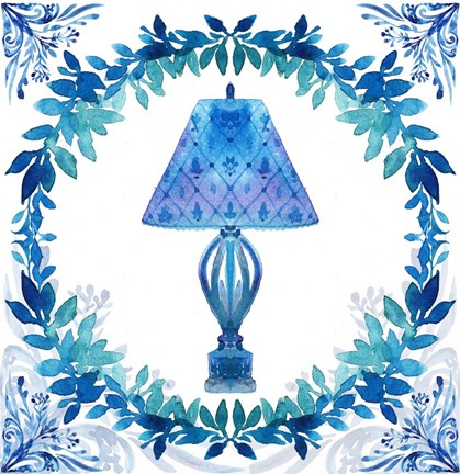 Framed Winter Tales Lamp Print