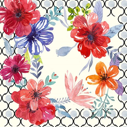 Framed Blooming Garden IV Print