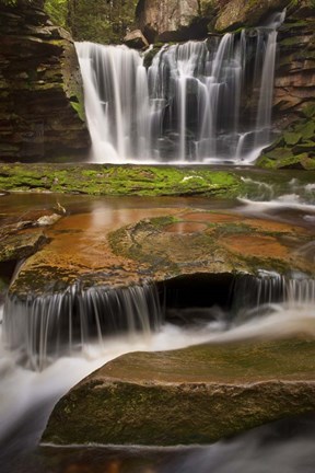 Framed Three-Step Cascade Print