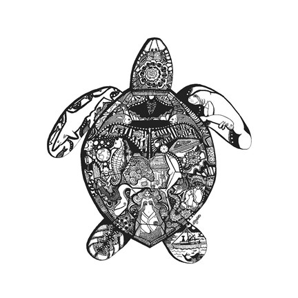 Framed Goodbye Sea Turtle Print