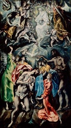 Framed Baptism of Christ Print