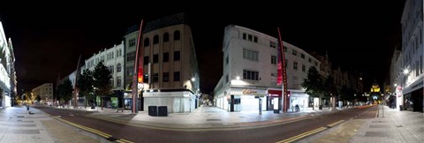 Framed 360 Degree View of Fountain Lane, Belfast, Northern Ireland Print