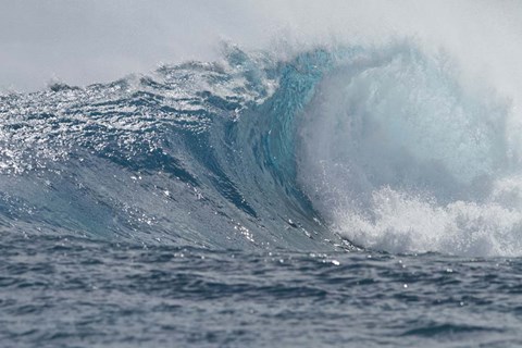 Framed Tahitian Waves I Print