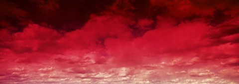 Framed Red Cloud Sky Print
