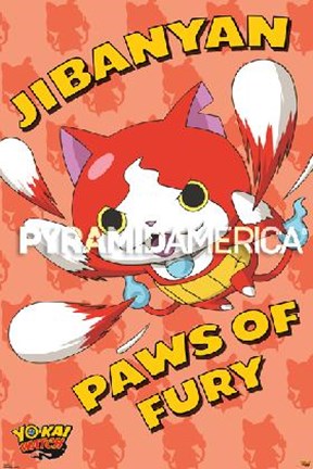 Framed Yo-kai Watch - Paws of Fury Print