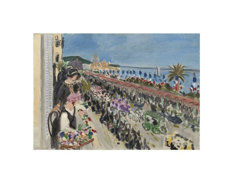 Framed Festival of Flowers, Nice (Fete des fleurs), 1923 Print