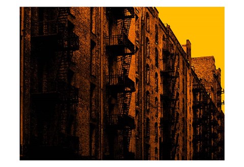 Framed Fire Escapes Print