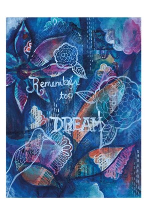 Framed Remember To Dream Print