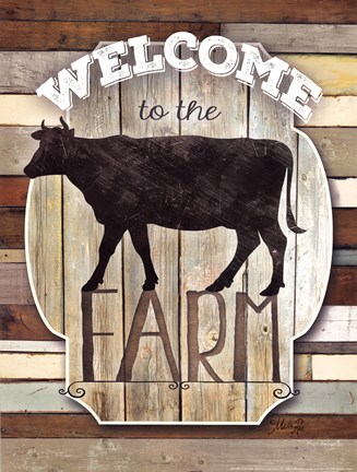 Framed Welcome To The Farm Print