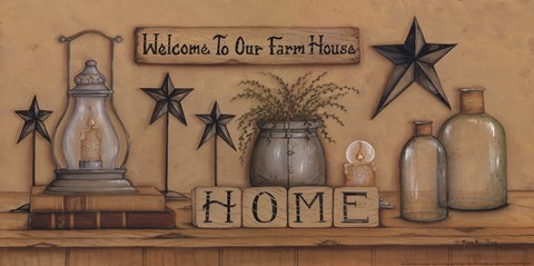Framed Welcome To Our Farmhouse Print