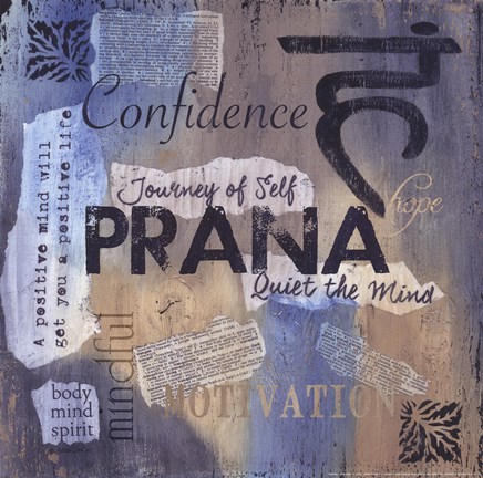 Framed Yoga Series - Prana Print