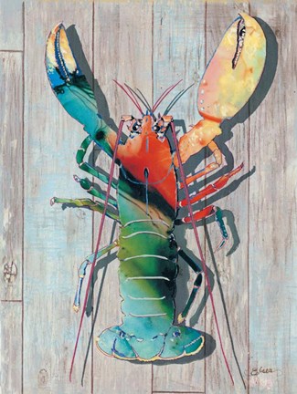 Framed Lobster I Print