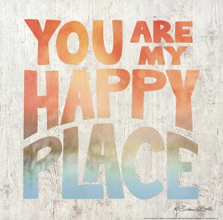 Framed You Are My Happy Place Print