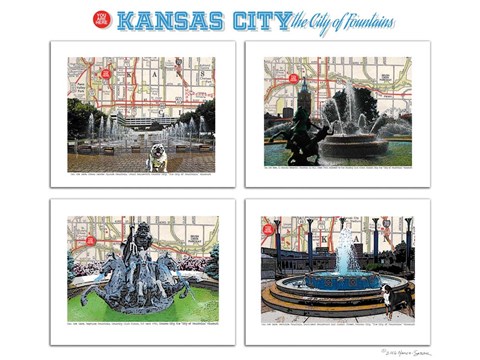 Framed KC City of Fountains Print