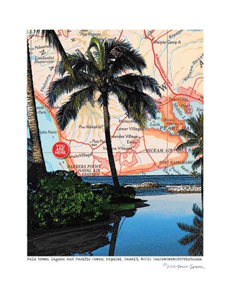 Framed Palm Tree Print