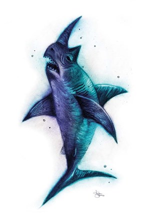 Framed Sharkhino Print