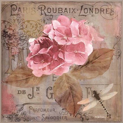 Framed Jardin Rouge II Print