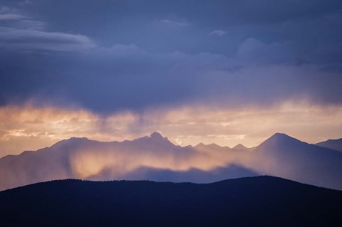 Framed Mountain Layers Print