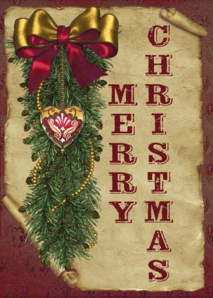 Framed Merry Christmas IV Print
