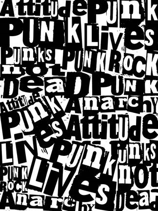Framed Punk Lives Print