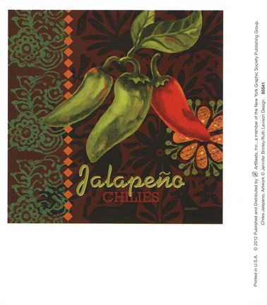 Framed Chiles Jalepeno Print