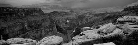 Framed Toroweap Overlook, North Rim, Grand Canyon National Park, Arizona Print