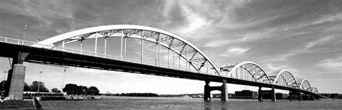 Framed Low angle view of a bridge, Centennial Bridge, Davenport, Iowa Print