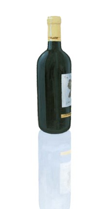 Framed Wine Stance III Print