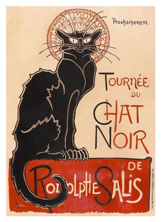 Framed Chat Noir Print