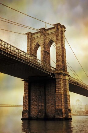 Framed Brooklyn Bridge Morning Print