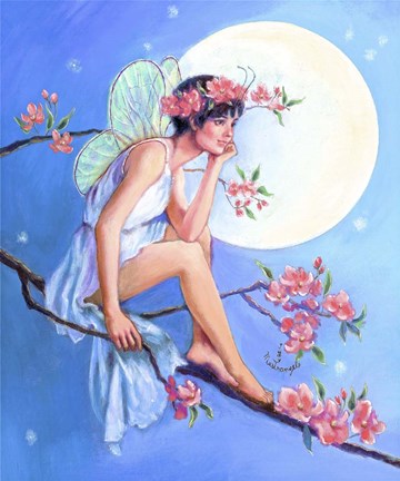 Framed Apple Blossom Fairy Print