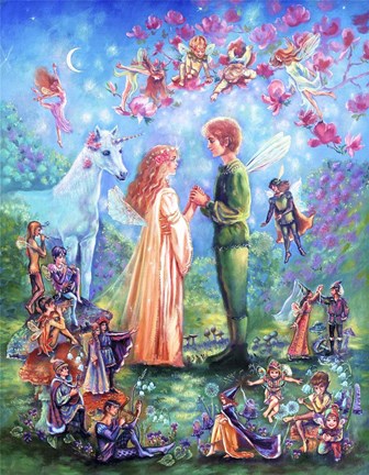 Framed Fairy Wedding Print