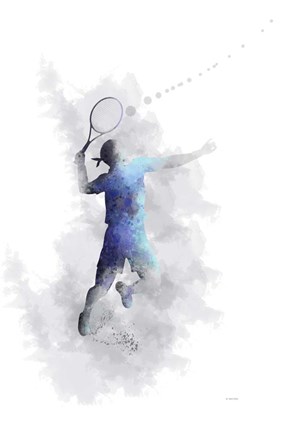 Framed Tennis Player 1 Print