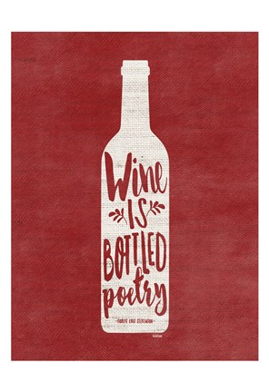 Framed Bottled Wine Print