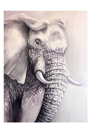 Framed Elephant Trail 1 Print
