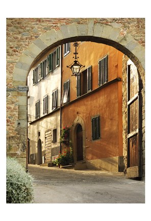 Framed Italian Town Print