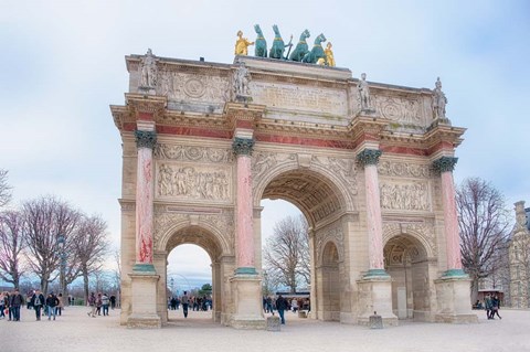 Framed Arc Triomphe Carrousel Print