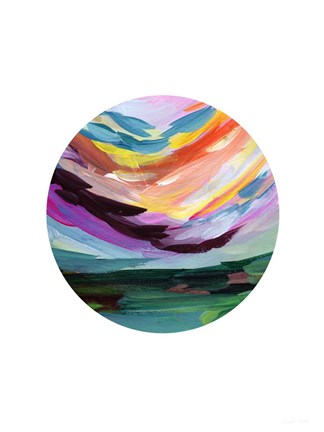 Framed Colorful Uprise Ball Print