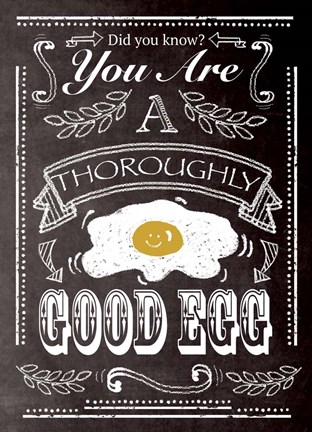 Framed Good Egg Print
