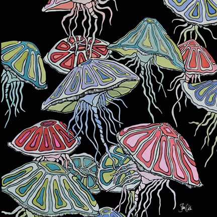 Framed Jelly Fish II Print