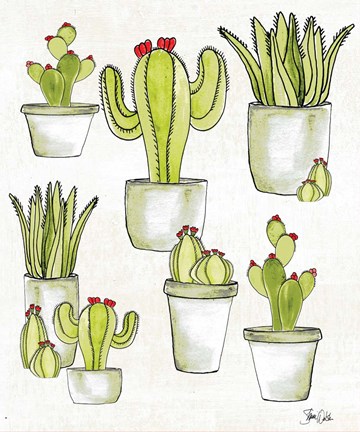 Framed Cactus II Print