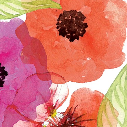Framed Vibrant Floral IV Print