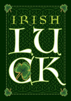 Framed Irish Luck Print