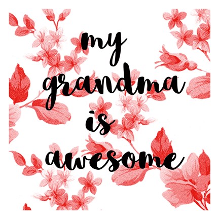 Framed Awesome Grandma Print