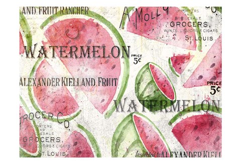 Framed Watermelon Summer Print