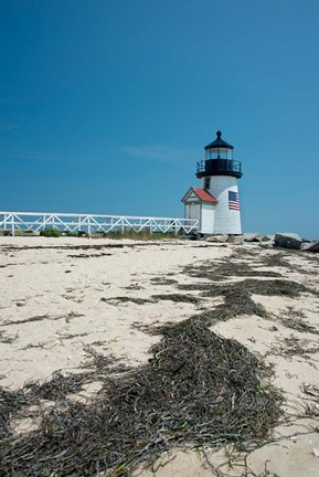 Framed Nantucket Brant Point lighthouse, Massachusetts Print